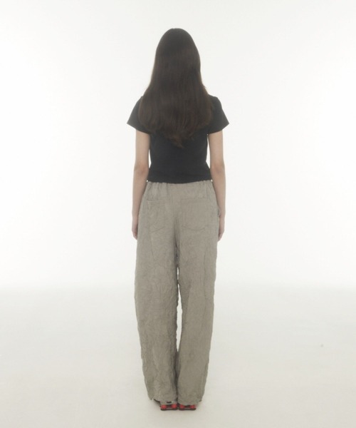 Midnight Move（ミッドナイトムーブ）の「Midnight Move／4ホールクロップT（Tシャツ/カットソー・レディース・ブラック/グレー/アイボリー・FREE）」の14枚目の写真