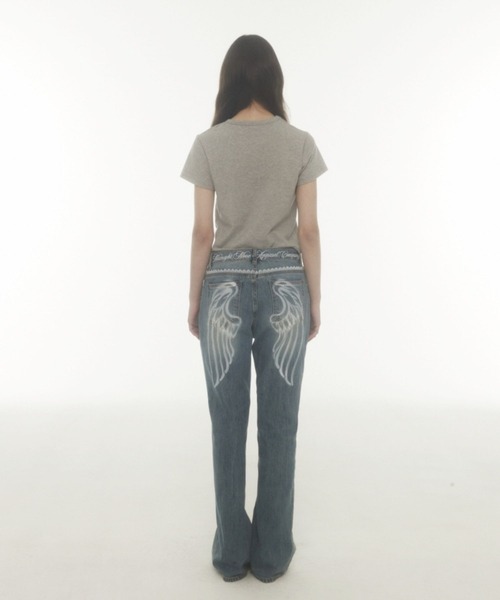 Midnight Move（ミッドナイトムーブ）の「Midnight Move／4ホールクロップT（Tシャツ/カットソー・レディース・ブラック/グレー/アイボリー・FREE）」の19枚目の写真