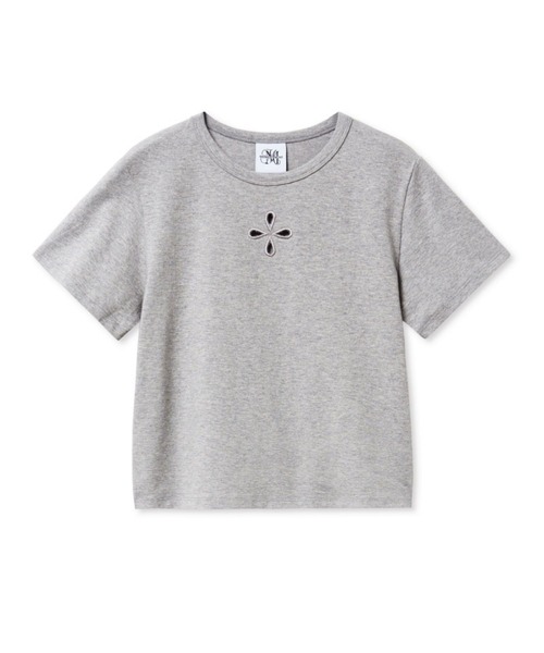 Midnight Move（ミッドナイトムーブ）の「Midnight Move／4ホールクロップT（Tシャツ/カットソー・レディース・ブラック/グレー/アイボリー・FREE）」の22枚目の写真