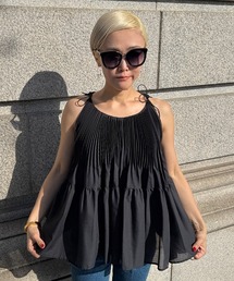 JENNE | JENNE プリーツボリュームトップス(Tシャツ/カットソー)