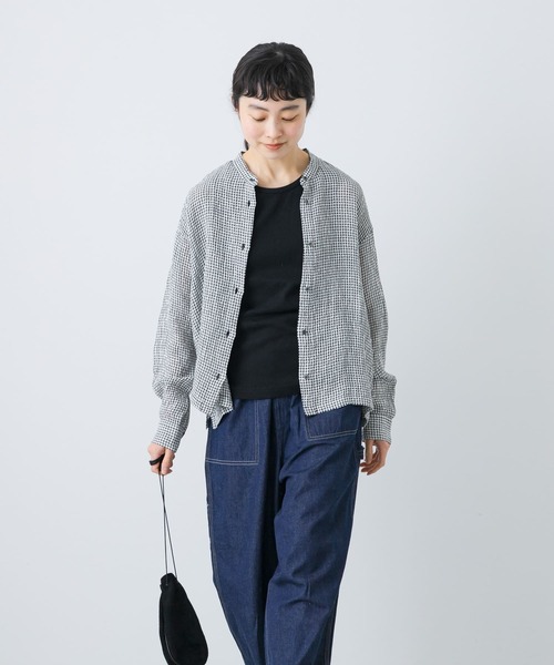 かぐれ（カグレ）の「リネンキュプラドライシャツ（シャツ/ブラウス