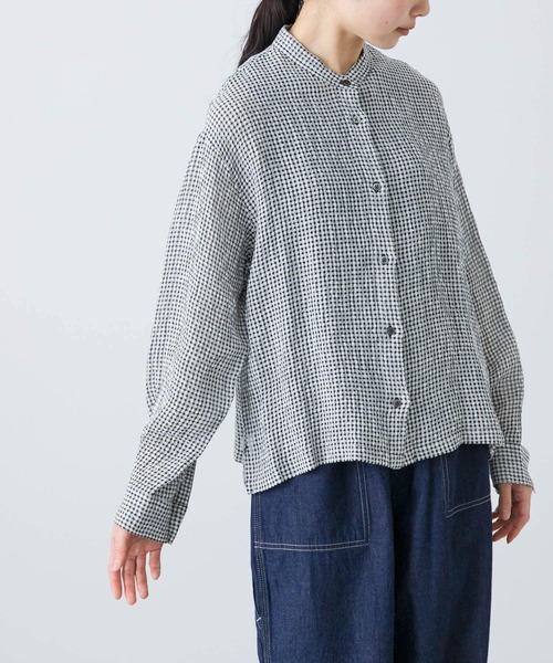 タグ付き未使用品　かぐれ　ドライリネンレギュラーシャツ　リネン羽織 タグ付き未使用品 かぐれ ドライリネンレギュラーシャツ
