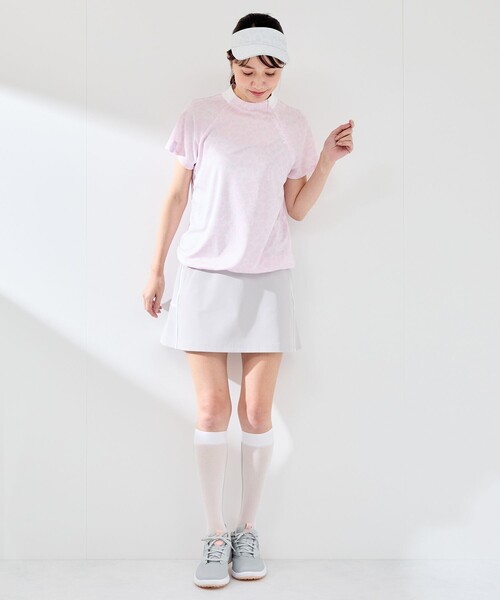 JUN&ROPE'（ジュンアンドロペ）の「【UV CARE】【吸水速乾】【ストレッチ】アニマル柄ジャガードドロストプルオーバー（Tシャツ/カットソー・レディース・ピンク/グレー/ネイビー・M/L/S）」の19枚目の写真