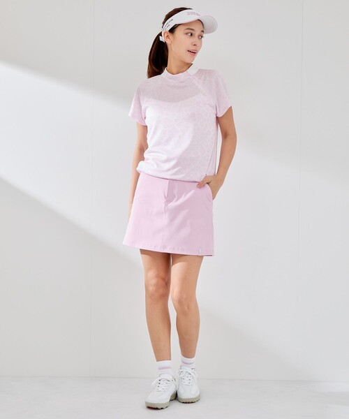 JUN&ROPE'（ジュンアンドロペ）の「【UV CARE】【吸水速乾】【ストレッチ】アニマル柄ジャガードドロストプルオーバー（Tシャツ/カットソー・レディース・ピンク/グレー/ネイビー・M/L/S）」の13枚目の写真