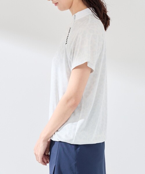 JUN&ROPE'（ジュンアンドロペ）の「【UV CARE】【吸水速乾】【ストレッチ】アニマル柄ジャガードドロストプルオーバー（Tシャツ/カットソー・レディース・ピンク/グレー/ネイビー・M/L/S）」の14枚目の写真