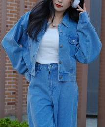 DURAS（デュラス）の「雑誌掲載｜ショートデニムジャケット（デニムジャケット）」