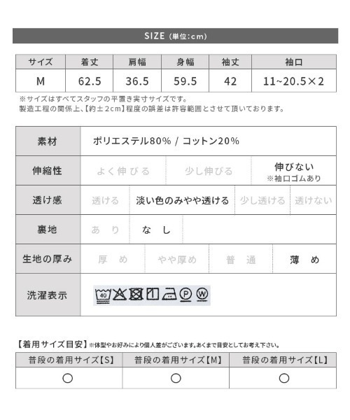 reca(レカ)の「フリル袖ブラウス(シャツ/ブラウス・レディース・ブラック/アイボリー・M)」の12枚目の写真