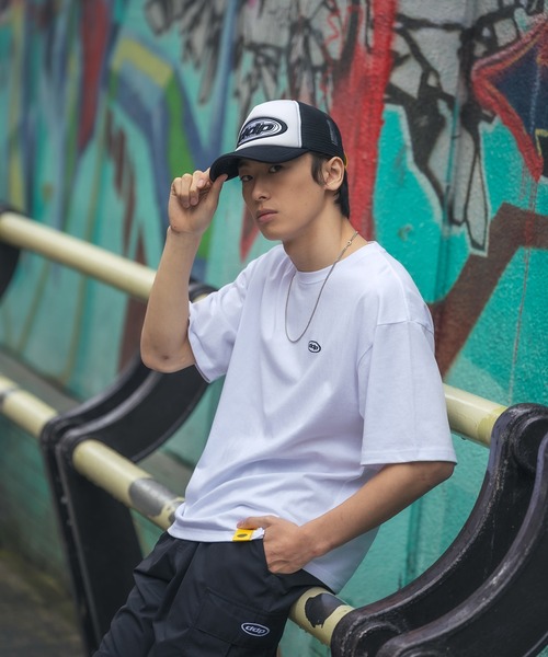 ddp（ディーディーピー）の「【DDP】オーバルロゴ メッシュキャップ（キャップ・メンズ・ブラック×ホワイト・FREE）」の3枚目の写真