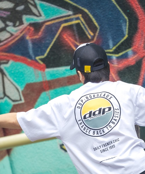 ddp（ディーディーピー）の「【DDP】オーバルロゴ メッシュキャップ（キャップ・メンズ・ブラック×ホワイト・FREE）」の4枚目の写真