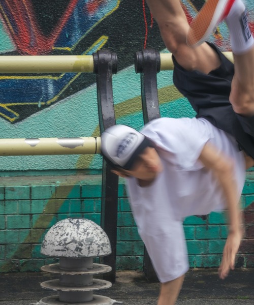 ddp（ディーディーピー）の「【DDP】オーバルロゴ メッシュキャップ（キャップ・メンズ・ブラック×ホワイト・FREE）」の6枚目の写真