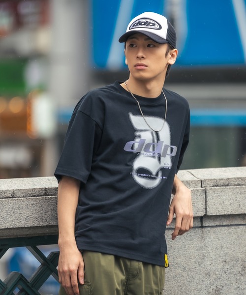 ddp（ディーディーピー）の「【DDP】オーバルロゴ メッシュキャップ（キャップ・メンズ・ブラック×ホワイト・FREE）」の7枚目の写真