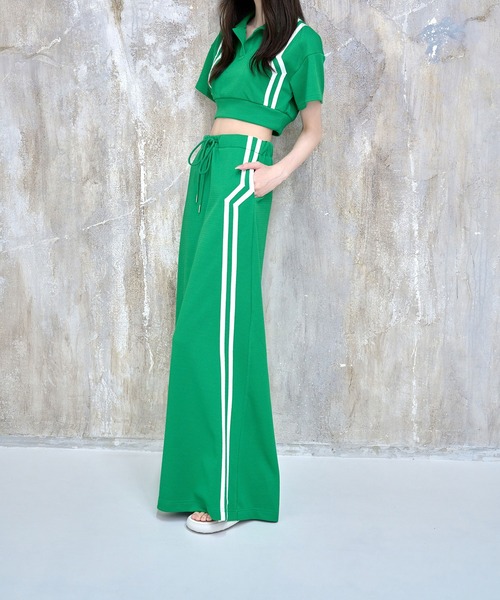 Nora Lily(ノラリリー)の「【Nora Lily】Shift Line Track Long Skirt(スカート・レディース・グリーン/ブルー/ブラック/パープル・FREE)」の20枚目の写真
