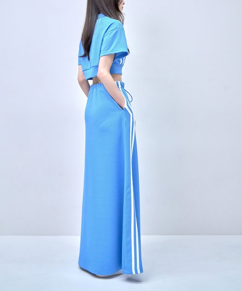 Nora Lily(ノラリリー)の「【Nora Lily】Shift Line Track Long Skirt(スカート・レディース・グリーン/ブルー/ブラック/パープル・FREE)」の11枚目の写真