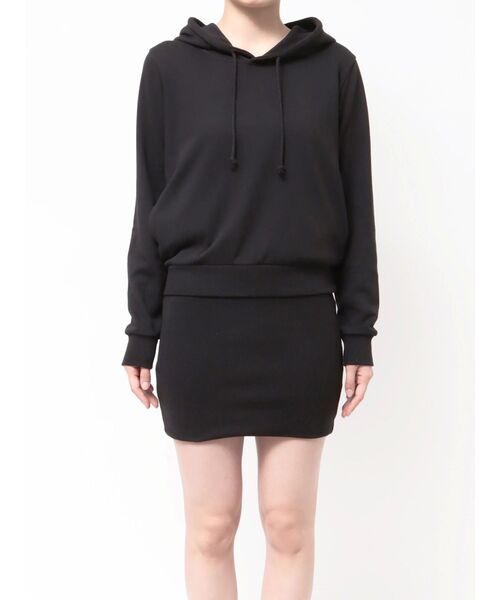 GYDA(ジェイダ)の「ドッキングスウェットワンピース(ワンピース・レディース・グレー/オフホワイト/ブラック・FREE)」の5枚目の写真