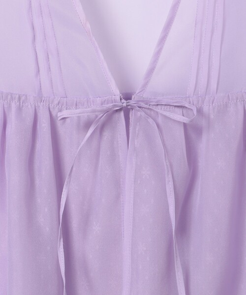 FREAK'S STORE（フリークスストア）の「オーガンジー レースレイヤードベスト（ベスト・レディース・ブラック/オフホワイト/グレー/ラベンダー・ﾌﾘ-）」の21枚目の写真