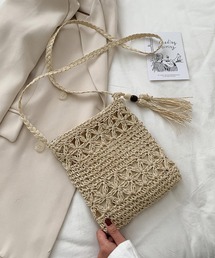 Mignonjour/かごタッセルショルダーバッグ M2761