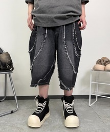 《フリーサイズ / UNISEX 》フリンジ ハーフパンツ ショートパンツ