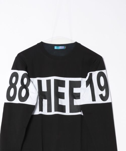 CHEER（チアー）の「切り替えロゴロングスリーブビッグTEE（Tシャツ/カットソー・レディース・ブラック・S/M/L）」の9枚目の写真