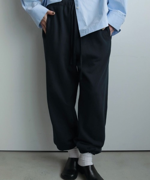 anuke(アンヌーク)の「anuke Drawstring Sweat Pants ドローストリングスウェットパンツ/62520726(スウェットパンツ・レディース・ネイビー/グレー・36/38)」の2枚目の写真