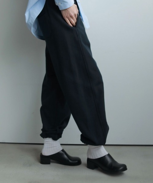 anuke(アンヌーク)の「anuke Drawstring Sweat Pants ドローストリングスウェットパンツ/62520726(スウェットパンツ・レディース・ネイビー/グレー・36/38)」の6枚目の写真