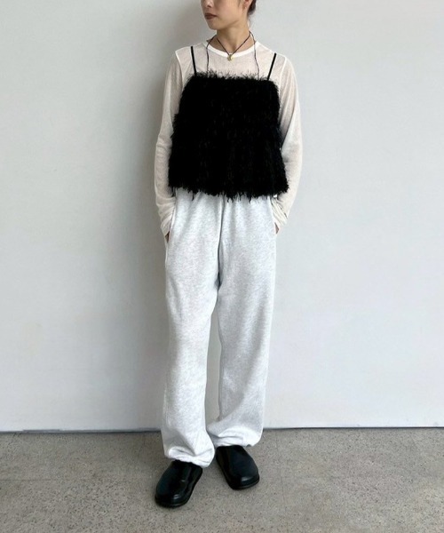 anuke(アンヌーク)の「anuke Drawstring Sweat Pants ドローストリングスウェットパンツ/62520726(スウェットパンツ・レディース・ネイビー/グレー・36/38)」の15枚目の写真
