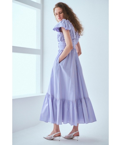 Estella.K エステラケー ワンピース　ストライプサマードレス Leonora Maxi Dress Wバッククロスドレス（ワンピース
