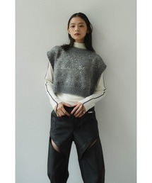 sheer undulate gillet (unisex)（ベスト）｜Knuth Marf