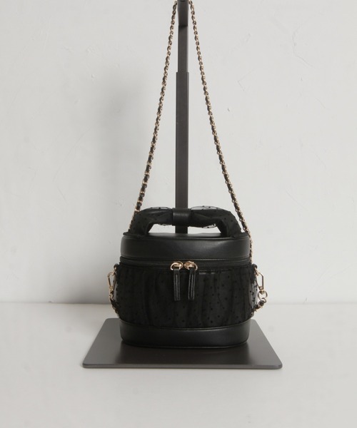 ZOZO限定】チュール重ねバニティバッグ（ショルダーバッグ）｜tocco