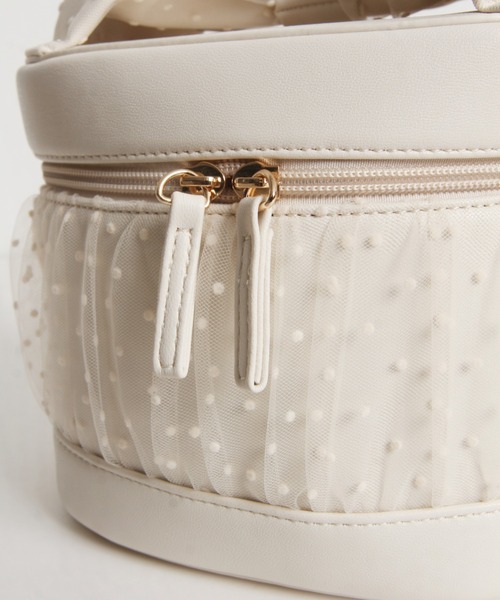 tocco closet(トッコ クローゼット)の「【ZOZO限定】チュール重ねバニティバッグ(ショルダーバッグ・レディース・アイボリー/ブラック・M)」の22枚目の写真