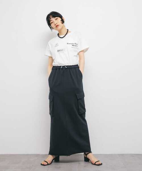 KBF(ケイビーエフ)の「スウェットカーゴスカート(スカート・レディース・グレー系その他/ネイビー・ONE)」の14枚目の写真