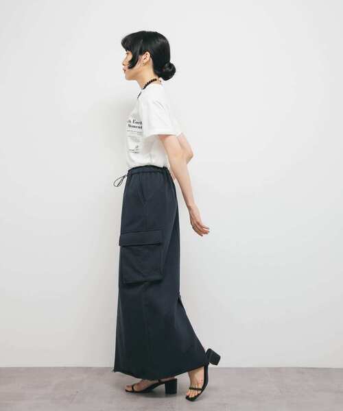 KBF(ケイビーエフ)の「スウェットカーゴスカート(スカート・レディース・グレー系その他/ネイビー・ONE)」の15枚目の写真