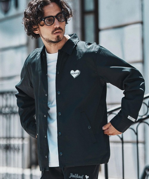 mj10796- Heart Logo Coach Jacket コーチジャケット(ブルゾン mj10796- Heart Logo Coach Jacket コーチジャケット(ブルゾン