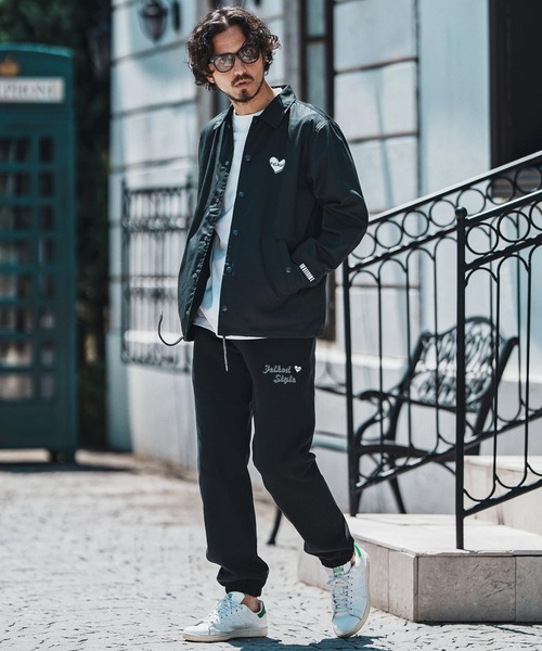 felkod(フィルコッド)の「mj10796- Heart Logo Coach Jacket コーチジャケット(ブルゾン・メンズ・ブラック×レッド/ブラック×ホワイト/ネイビー・S/M/L/XL)」の11枚目の写真