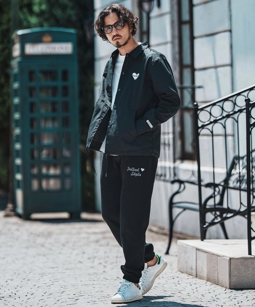 felkod(フィルコッド)の「mj10796- Heart Logo Coach Jacket コーチジャケット(ブルゾン・メンズ・ブラック×レッド/ブラック×ホワイト/ネイビー・S/M/L/XL)」の13枚目の写真