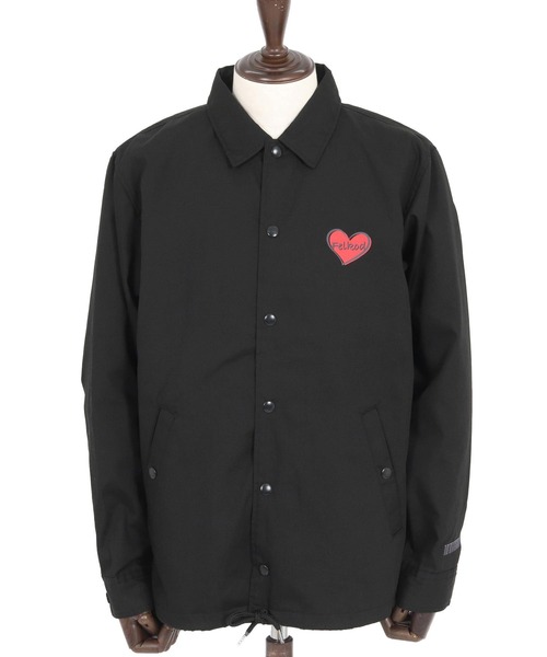felkod(フィルコッド)の「mj10796- Heart Logo Coach Jacket コーチジャケット(ブルゾン・メンズ・ブラック×レッド/ブラック×ホワイト/ネイビー・S/M/L/XL)」の15枚目の写真