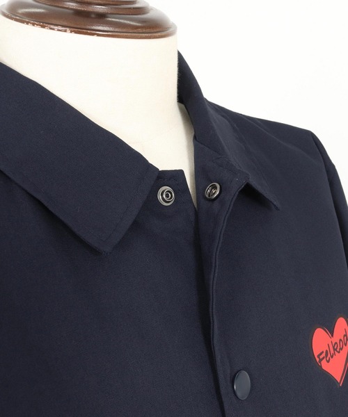 felkod(フィルコッド)の「mj10796- Heart Logo Coach Jacket コーチジャケット(ブルゾン・メンズ・ブラック×レッド/ブラック×ホワイト/ネイビー・S/M/L/XL)」の19枚目の写真