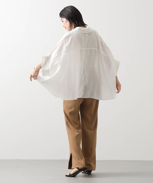 Gready Brilliant(グレディブリリアン)の「&+スリットセミフレアパンツ(その他パンツ・レディース・キャメル/ブラック・38)」の13枚目の写真