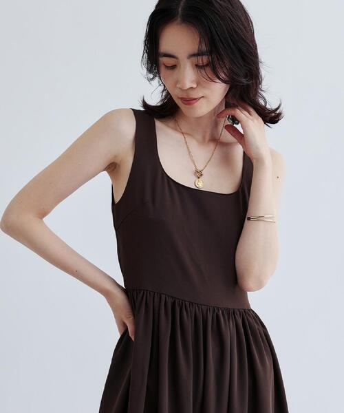 GALLEST（ギャレスト）の「バックデザインサロペット（サロペット/オーバーオール・レディース・ブラウン系その他/ブラック・38/36/40）」の10枚目の写真