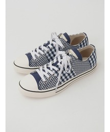 スニーカー（ブルー・ネイビー/青色系・チェック柄）ファッション通販