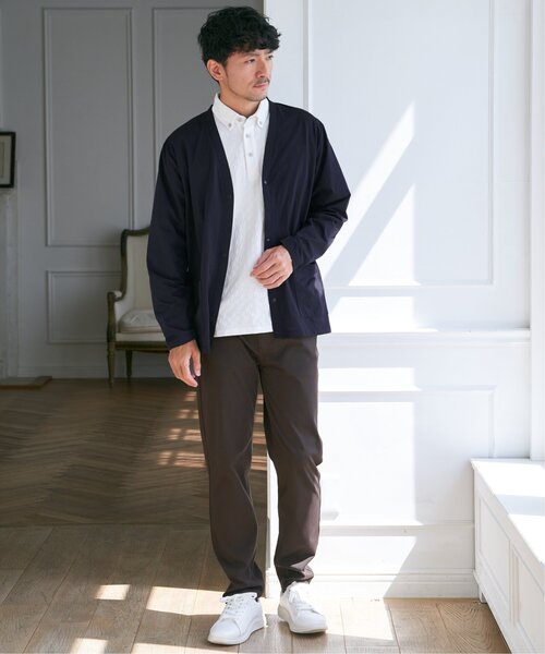 IKKA LOUNGE(イッカラウンジ)の「リンクスジャカード市松ポロシャツ(ポロシャツ・メンズ・ブラック/ホワイト/ネイビー・M/L/XL/S)」の8枚目の写真