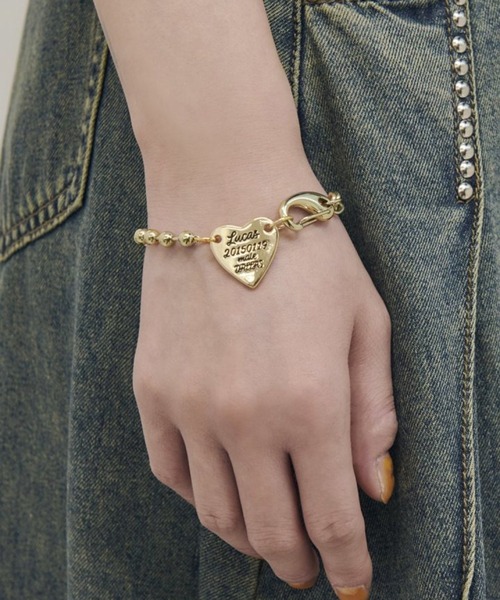 GOLDY（ゴールディ）の「【GOLDY】ソフィア ハート/スター ID プレート メッセージ入りブレスレット　4250401/4250650（バングル/リストバンド・レディース・シルバー/ゴールド/シルバー系その他/その他1/その他2/その他3/その他4・FREE）」の12枚目の写真