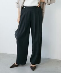 le.coeur blanc（ルクールブラン）の「ウエストデザイン2タックパンツ（その他パンツ）」