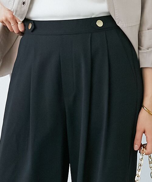 le.coeur blanc（ルクールブラン）の「ウエストデザイン2タックパンツ（その他パンツ・レディース・ブラック/モカ/ライトベージュ・38/36）」の8枚目の写真