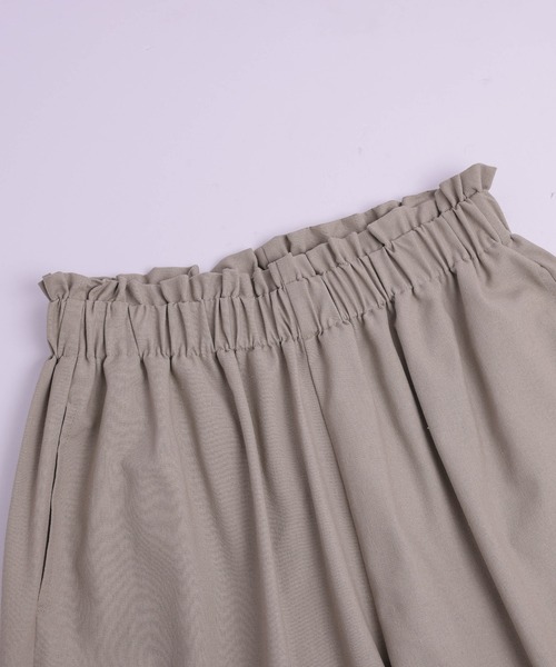 Lajour（ラジュール）の「【日本製】ハイウエスト フリル ワイドパンツ（その他パンツ・レディース・ブラック/グレイッシュベージュ/オリーブ/ベージュ/モカ・M/MT）」の11枚目の写真