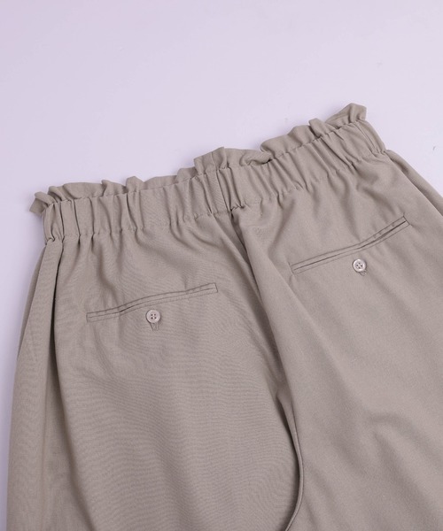 Lajour（ラジュール）の「【日本製】ハイウエスト フリル ワイドパンツ（その他パンツ・レディース・ブラック/グレイッシュベージュ/オリーブ/ベージュ/モカ・M/MT）」の18枚目の写真