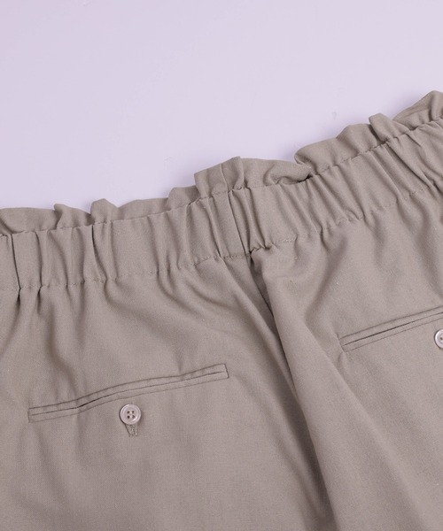 Lajour（ラジュール）の「【日本製】ハイウエスト フリル ワイドパンツ（その他パンツ・レディース・ブラック/グレイッシュベージュ/オリーブ/ベージュ/モカ・M/MT）」の19枚目の写真