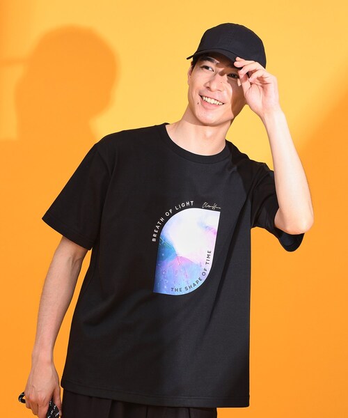 THE SHOP TK (ザ ショップ ティーケー )の「アートグラフィック 半袖Tシャツ 洗濯機OK(Tシャツ/カットソー・メンズ・オフホワイト/ブラック/ブラック系5/ブラック系7/ホワイト系8/ホワイト系9・02/03/04)」の4枚目の写真