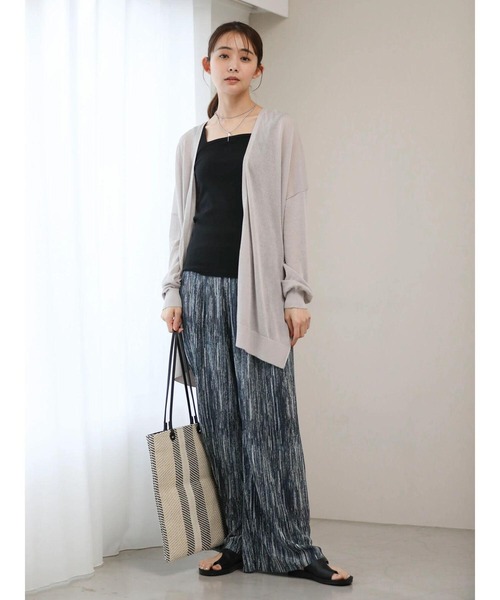 Green　Parks（グリーンパークス）の「[ZOZO限定]セルフカットプリーツパンツ（その他パンツ・レディース・ベージュ系その他2/ブラック/ブラック系その他2・FREE）」の13枚目の写真