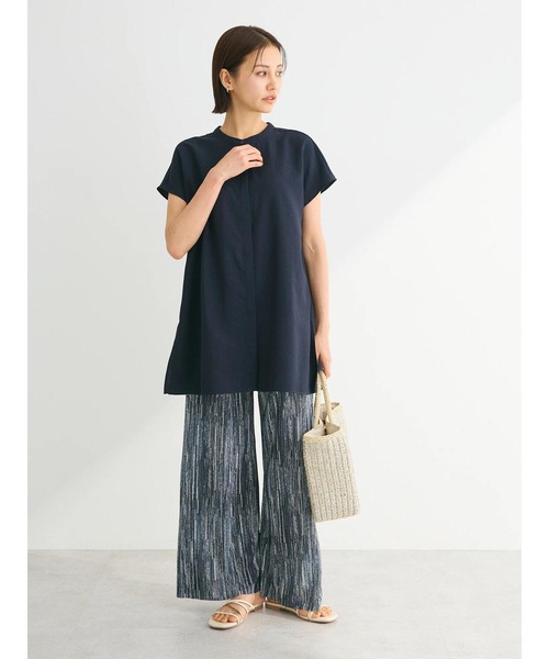 Green　Parks（グリーンパークス）の「[ZOZO限定]セルフカットプリーツパンツ（その他パンツ・レディース・ベージュ系その他2/ブラック/ブラック系その他2・FREE）」の12枚目の写真