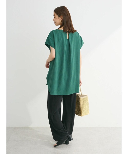 Green　Parks（グリーンパークス）の「[ZOZO限定]セルフカットプリーツパンツ（その他パンツ・レディース・ベージュ系その他2/ブラック/ブラック系その他2・FREE）」の9枚目の写真